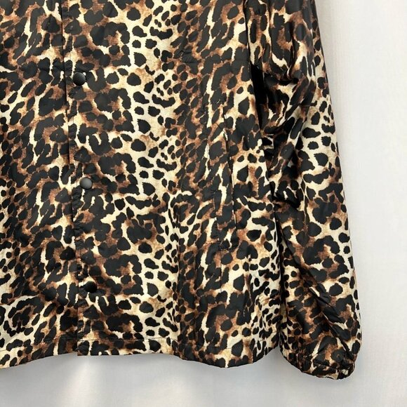 Honey Punch Womens Jacket Coat Multicolor Animal Print Leopard Buttons Pockets M - Picture 7 of 10